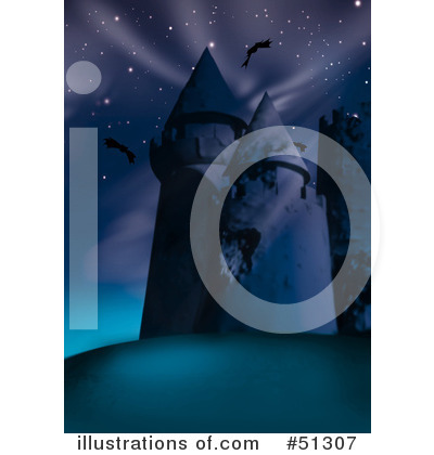 Royalty-Free (RF) Castle Clipart Illustration by dero - Stock Sample #51307