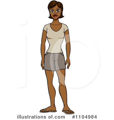 Casual Woman Clipart #1104984 by Cartoon Solutions