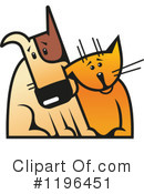 Cat And Dog Clipart #1196451 by Vector Tradition SM