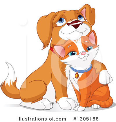 Dog And Cat Clipart #1305186 by Pushkin
