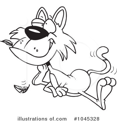 Royalty-Free (RF) Cat Clipart Illustration by toonaday - Stock Sample #1045328