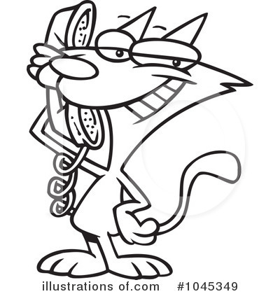 Royalty-Free (RF) Cat Clipart Illustration by toonaday - Stock Sample #1045349