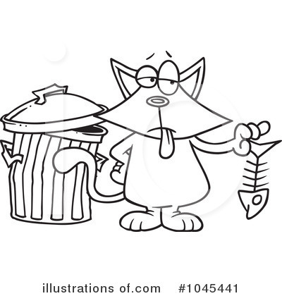 Royalty-Free (RF) Cat Clipart Illustration by toonaday - Stock Sample #1045441