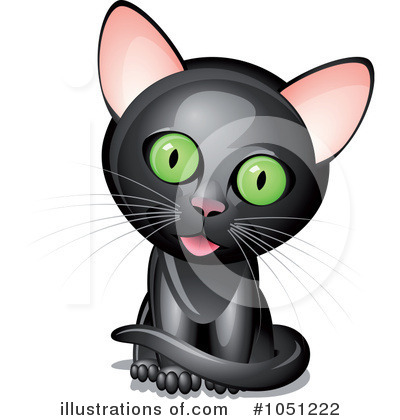 Royalty-Free (RF) Cat Clipart Illustration by Oligo - Stock Sample #1051222