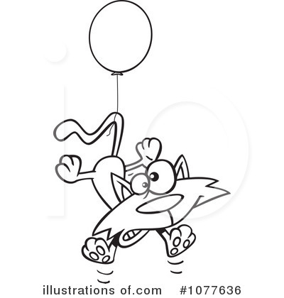 Royalty-Free (RF) Cat Clipart Illustration by toonaday - Stock Sample #1077636