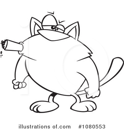 Royalty-Free (RF) Cat Clipart Illustration by toonaday - Stock Sample #1080553