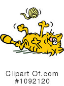 Cat Clipart #1092120 by Johnny Sajem