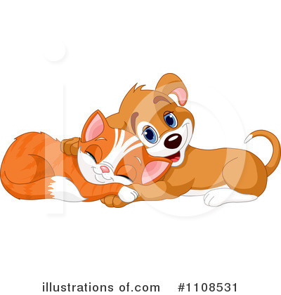 Cat And Dog Clipart #1108531 by Pushkin