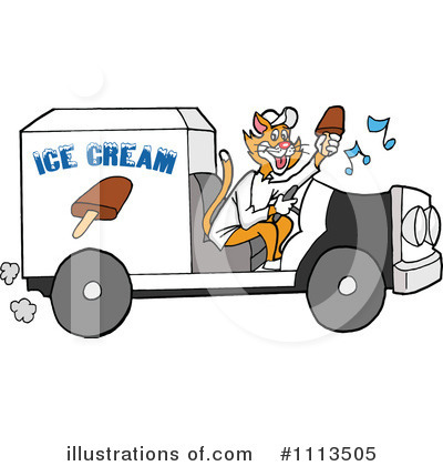 Ice Cream Truck Clipart #1113505 by LaffToon