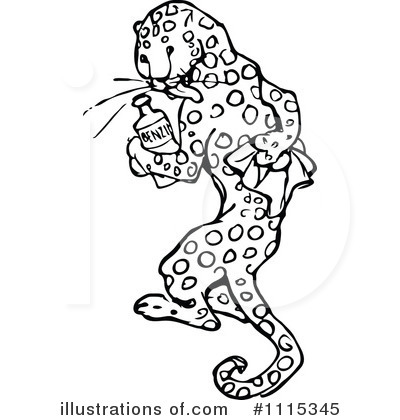 Royalty-Free (RF) Cat Clipart Illustration by Prawny Vintage - Stock Sample #1115345