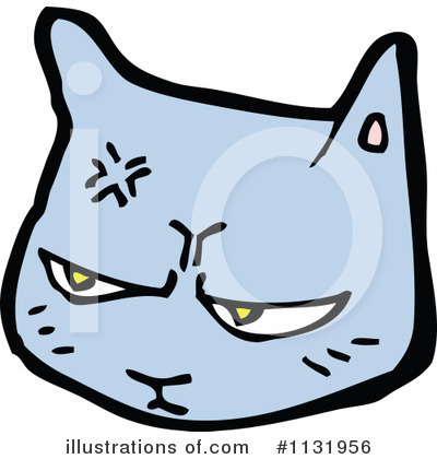 Cat Face Clipart #1131956 by lineartestpilot