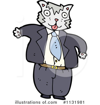 Royalty-Free (RF) Cat Clipart Illustration by lineartestpilot - Stock Sample #1131981