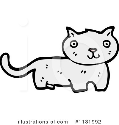 White Cat Clipart #1131992 by lineartestpilot