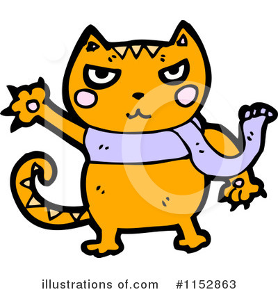 Royalty-Free (RF) Cat Clipart Illustration by lineartestpilot - Stock Sample #1152863