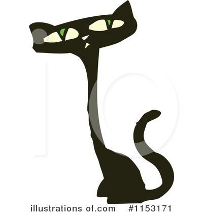 Black Cat Clipart #1153171 by lineartestpilot