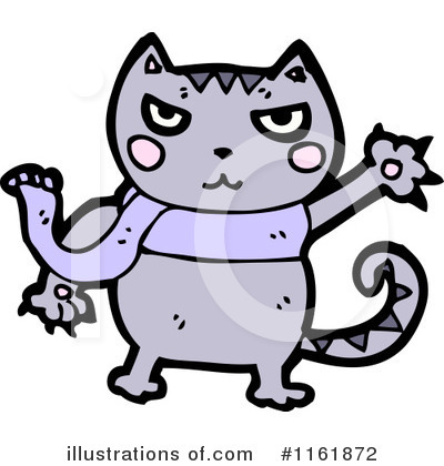 Royalty-Free (RF) Cat Clipart Illustration by lineartestpilot - Stock Sample #1161872