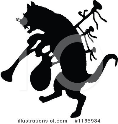 Royalty-Free (RF) Cat Clipart Illustration by Prawny Vintage - Stock Sample #1165934