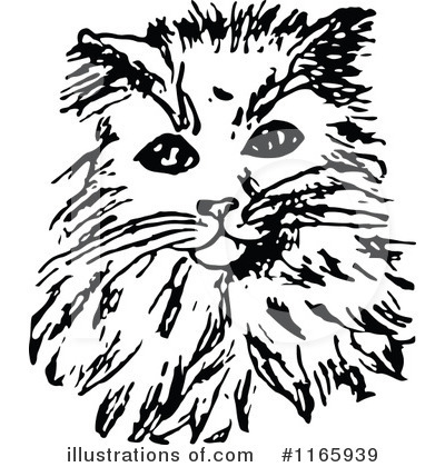 Royalty-Free (RF) Cat Clipart Illustration by Prawny Vintage - Stock Sample #1165939
