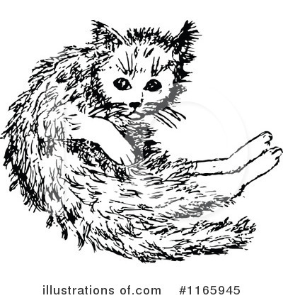 Royalty-Free (RF) Cat Clipart Illustration by Prawny Vintage - Stock Sample #1165945