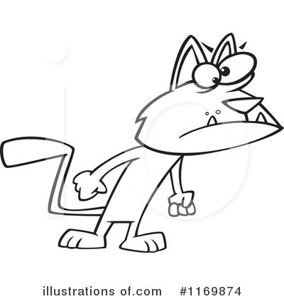 Royalty-Free (RF) Cat Clipart Illustration by toonaday - Stock Sample #1169874