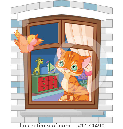 Royalty-Free (RF) Cat Clipart Illustration by Pushkin - Stock Sample #1170490