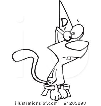 Royalty-Free (RF) Cat Clipart Illustration by toonaday - Stock Sample #1203298