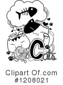 Cat Clipart #1208021 by BNP Design Studio