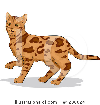 Royalty-Free (RF) Cat Clipart Illustration by BNP Design Studio - Stock Sample #1208024