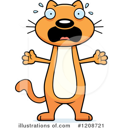 Scared Cat Clipart #1208721 by Cory Thoman