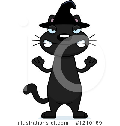 Witch Cat Clipart #1210169 by Cory Thoman