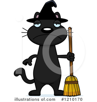 Witch Cat Clipart #1210170 by Cory Thoman