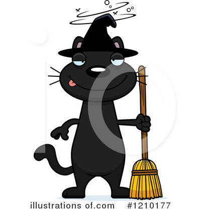 Witch Cat Clipart #1210177 by Cory Thoman
