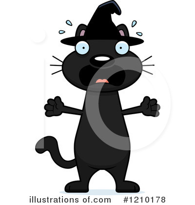 Witch Cat Clipart #1210178 by Cory Thoman