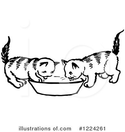 Royalty-Free (RF) Cat Clipart Illustration by Picsburg - Stock Sample #1224261