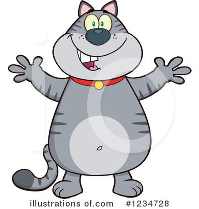 Royalty-Free (RF) Cat Clipart Illustration by Hit Toon - Stock Sample #1234728
