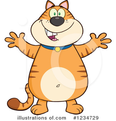 Royalty-Free (RF) Cat Clipart Illustration by Hit Toon - Stock Sample #1234729