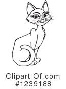 Cat Clipart #1239188 by Dennis Holmes Designs