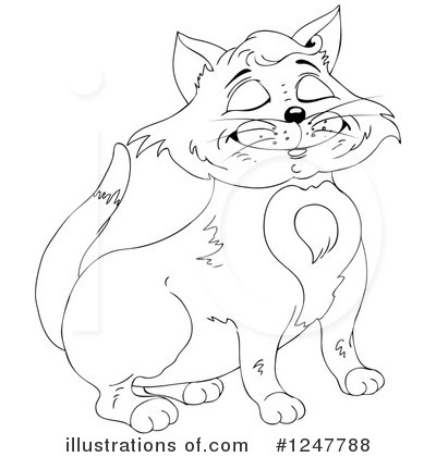 Royalty-Free (RF) Cat Clipart Illustration by merlinul - Stock Sample #1247788