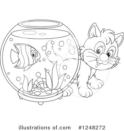 Royalty-Free (RF) Cat Clipart Illustration by Alex Bannykh - Stock Sample #1248272