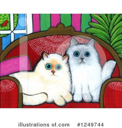 Royalty-Free (RF) Cat Clipart Illustration by Maria Bell - Stock Sample #1249744