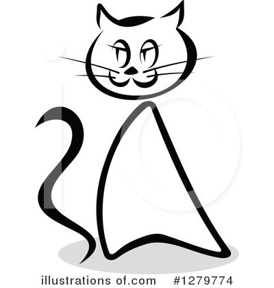 Royalty-Free (RF) Cat Clipart Illustration by Vector Tradition SM - Stock Sample #1279774