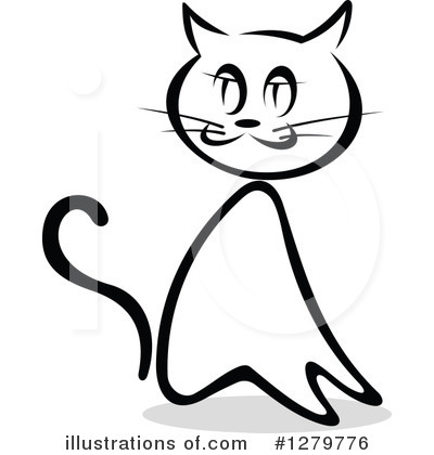 Royalty-Free (RF) Cat Clipart Illustration by Vector Tradition SM - Stock Sample #1279776