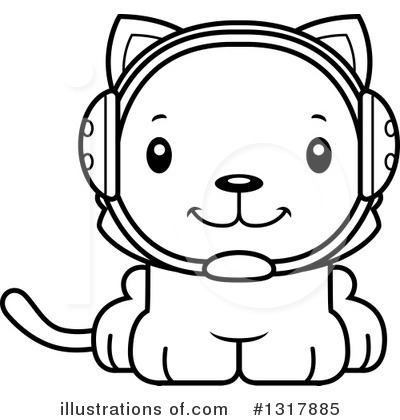 Royalty-Free (RF) Cat Clipart Illustration by Cory Thoman - Stock Sample #1317885