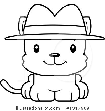 Royalty-Free (RF) Cat Clipart Illustration by Cory Thoman - Stock Sample #1317909