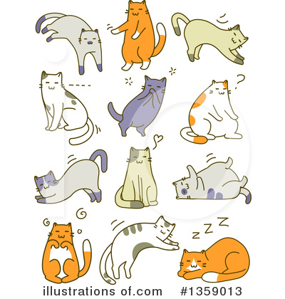 Royalty-Free (RF) Cat Clipart Illustration by BNP Design Studio - Stock Sample #1359013
