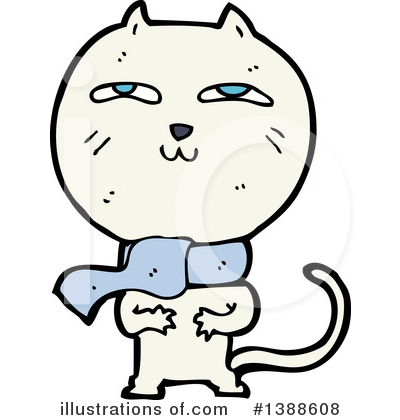 White Cat Clipart #1388608 by lineartestpilot