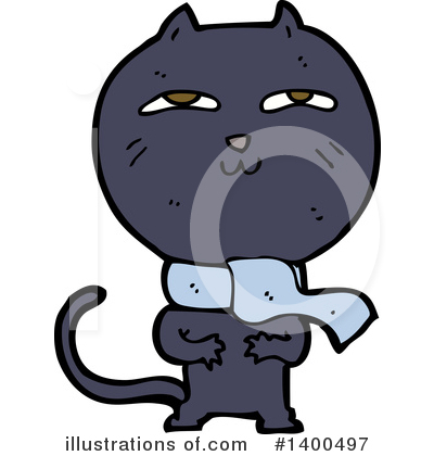 Black Cat Clipart #1400497 by lineartestpilot