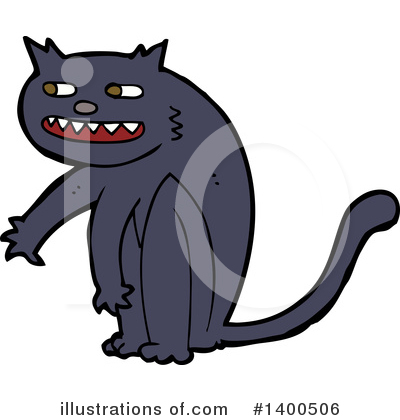 Black Cat Clipart #1400506 by lineartestpilot