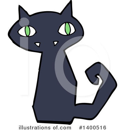 Black Cat Clipart #1400516 by lineartestpilot