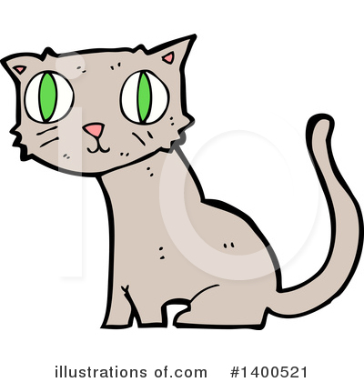 Royalty-Free (RF) Cat Clipart Illustration by lineartestpilot - Stock Sample #1400521